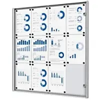 SHOWDOWN Economy Vitrine Wandmontage 93,1 (B) x 96,3 (H) cm Zilver