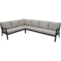 AVH-Collectie Barolo hoek loungeset 3-delig aluminium antraciet