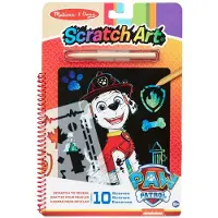 Toys PAW Patrol Scratch Art Pad - Activiteitenkrasblok Marshall voor onderweg (10 taferelen)