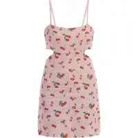 Mymo Zomerjurk groen / rosa / rood / wit