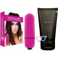 Love In The Pocket Love Bullet mini vibrator ( 5,5 cm ) met Stimulerende Gel voor Penisvergroting - Discreet en Krachtig voor hem en haar.