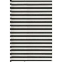 vidaXL Tenttapijt 300x600 cm antracietkleurig en wit