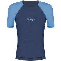 Ayaq Biafo Merinos Korte Mouw Trui Blauw || Maat: S