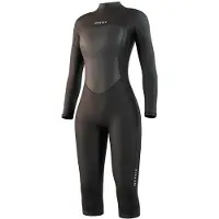 Mystic Brand Flatlock 3/2mm Dames Shorty Met Lange Mouwen En Rits Op De Rug