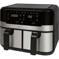 ProfiCook FR 1242 H - Dubbele Heteluchtfriteuse - Airfryer - 9 liter - 2400W