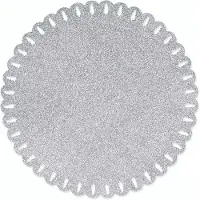 Unique living | placemat xmas | rond | polyester | | Ø38cm