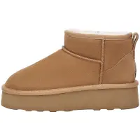 EVER AU Boots 'Heron' kastanjebruin