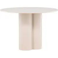Venture Home Olivia eetkamertafel Ø110 cm beige.