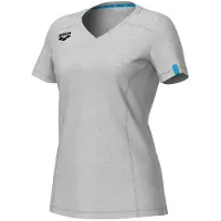 Arena Dames T-shirt Team Panel Heather-Grijs