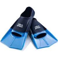 Aqua Speed Trainingszwemvinnen Kort Blauw Maat 33/34