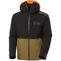 Helly Hansen Powderface, ski jas, meneer, zwart/lynx