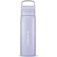 LifeStraw Go Provence Purple GOST-530ML-PUR Stainless Steel, waterfles met 2-stage filter, 530 ml