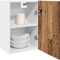 vidaXL Bovenkast Lyon 40x31x60 cm bewerkt hout oud houtkleurig