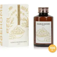 2BEHOME Geurstokjes Navulling - Sandalwood - 100 ml - Wooden Luxury Collection - Geurverspreider - Huisparfum
