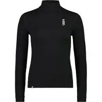 Mons Royale Cascade Merino Flex Mock Neck LS Dames Thermoshirt Black XL