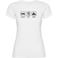 Kruskis Sleep Eat And Ride T-shirt Met Korte Mouwen