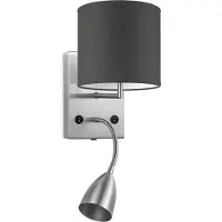 Home Sweet Home Wandlamp - Read, LED Leeslamp, E27, antraciet 16cm