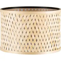 Home Sweet Home Bamboo Lampenkap - Cilindrisch - Beige - Boheemse stijl - ø30 x 20 cm - E27 fitting - Ontworpen voor tafellampen en Pendellamp - Ontworpen voor woonkamer en eetkamer