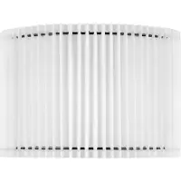 Home Sweet Home Papieren Gevouwen Lampenkap - Cilindrisch - White - ø30 x 20 cm - E27 fitting - Voor Hanglampen en Tafellampen - Ontworpen voor woonkamer en eetkamer