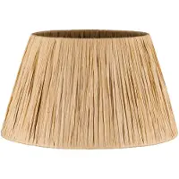 Home Sweet Home Raffia lampenkap - Conisch - beige - Boheemse stijl - ø30 x 17 cm - E27 fitting - Ontworpen voor tafellampen en Pendellamp - Ontworpen voor woonkamer en eetkamer