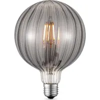 Home Sweet Home Edison Vintage E27 LED filament lichtbron - Smoke - 12.5/12.5/17cm - G125 Global - Vintage LED lamp - Dimbaar - 4W 400lm 2700K - warm wit licht - geschikt voor E27 fitting