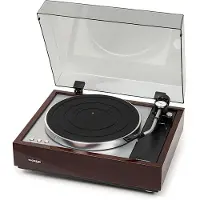 Thorens Platenspeler TD 1600 met TP160 arm Walnoot