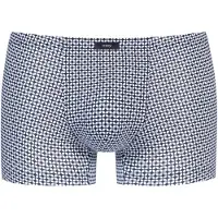 Mey Boxershorts 'Blue Geo' blauw / wit