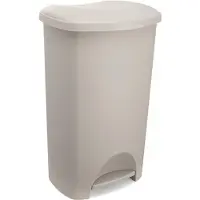Addis Pedaalemmer - Prullenbak - Afvalbak - 50 liter - Taupe