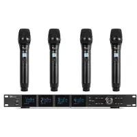 Power Dynamics PD524 UHF draadloos microfoonsysteem met 4 microfoons