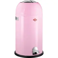 Wesco Kickmaster Prullenbak | Pedaalemmer | 33 Liter | Metaal - Roze | Afvalemmer - Made in Germany