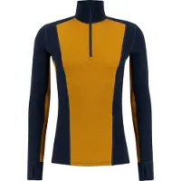 Ulvang Peak Map Haf Zip, thermoshirt, meneer, donkerblauw/cathay spice
