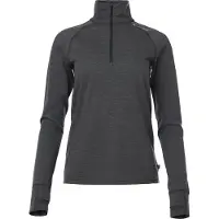 Aclima - Women's LightWool 180 Polo Zip - Merino-ondergoed M, zwart
