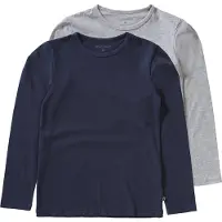 Minymo Shirt navy / grijs gemêleerd