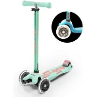 Micro - Maxi Deluxe LED Mint - Drie Wiel Step voor Kinderen