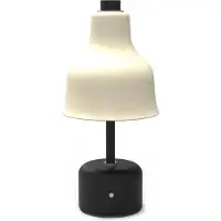 Nuad Avra Tafellamp Draagbaar Zwart / Crème - Draagbare lampen Staal Black - NBL1001-01