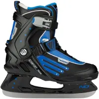 Nijdam IJshockeyschaats maat 46 Semi-Softboot - Zwart/Blauw/Zilver