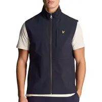 Lyle & Scott softshell marineblauw giletjack met logo
