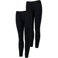 Campri Basic Thermo Broek Dames (2-pack) Zwart M