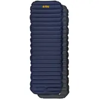 Abbey camp Opblaasbare Slaapmaat - 195 x 70 x 9 cm - Blauw/Grijs