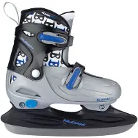 Nijdam Masked Rider IJshockeyschaatsen Junior (verstelbaar) Grijs - Zwart - Wit - Blauw 30-33