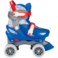 Nijdam Rolschaatsen Verstelbaar - Geo Metricker - Blauw - Maat 33-36