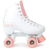 Sfr Skates Figure Quad Rolschaatsen Junior Wit - Roze 40 1/2