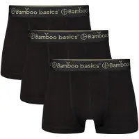 Bamboo Basics Liam Trunk Boxershorts Heren (3-pack) Zwart L
