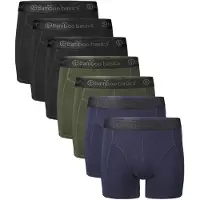 Bamboo Basics Boxershorts 7Pack Bamboo 3Black+2Navy+2Army S