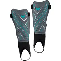 Erima X-Plate Duo Scheenbeschermers Grijs - Blauw - Wit XS