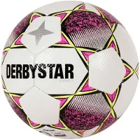 Derbystar Classic Energy TT II Voetbal 4 x 3 Vlakken Maat 5 Wit Roze Geel