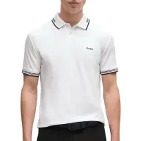 BOSS Shirt 'Paul' zwart / wit