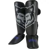 Super Pro Combat Gear Scheenbeschermer Kids Wolf - Zwart/Grijs - XXS