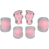 Nijdam Skate Beschermset Kinderen - Concrete Rose - Roze/Grijs - S