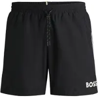 BOSS Zwemshorts 'Starfish' zwart / wit